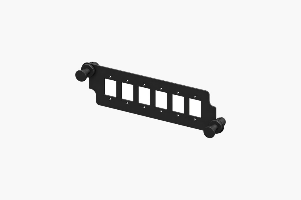 Hermesys HydraX faceplate 6 port Empty for LC Duplex